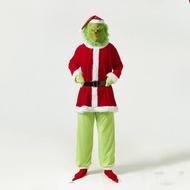 Europe and America Cross Border Christmas Costume cosplay Play Clothes Santa Claus Strange Green Hai