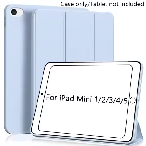 Case for iPad mini 5 2019 / iPad mini 4 2015, Mini 3 2 1, Protective Slim Folio Soft Silicone Case, 