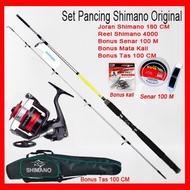 SET PANCING SHIMANO DAN JORAN 180 BONUS SENAR SIAP PAKAI