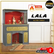 Living Mall Lala Oriental Altar Table with Top Altar Cabinet Fire Resistant Altar Cabinet