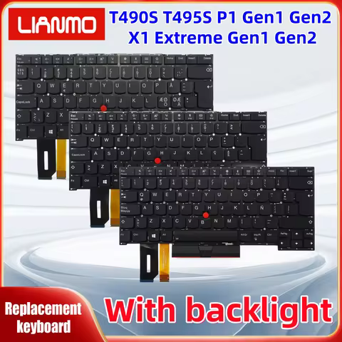Belgium Switzerland Bulgaria Estonia Hebrew Greek French Layout Keyboard for Lenovo ThinkPad T490S T
