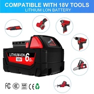 (OEM Battery) Suitable for MILWAUKEE M18 6.0Ah 18V Electric Tool Bateri Compatible Replacement(Not O