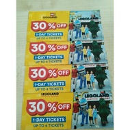 LEGOLAND THEMEPARK TICKET 30% DISCOUNTS VOUCHER (UP TO 4 TICKETS)