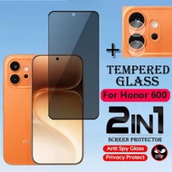 2 IN1 Anti Peek Glass Film For Honor 600 Pro Honor600 Pro Honor600Pro 600Pro 5G Full Cover Screen Pr