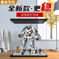 [Model Display Box] Acrylic Display Box Suitable for Lego 71738 Like Titan Mecha Building Block Stor