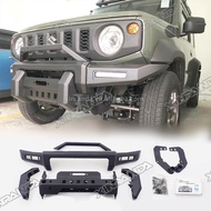 JB74 Accessories Aluminium Front Bumper with DRL for Suzuki Jimny JB64 JB64W JB74 JB74W 2018 2019 20