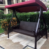 HY&amp; Adult Indoor Swing Outdoor Courtyard to Swing Glider Balcony Terrace Floor Recliner Pavilion Double Cushion MD1B