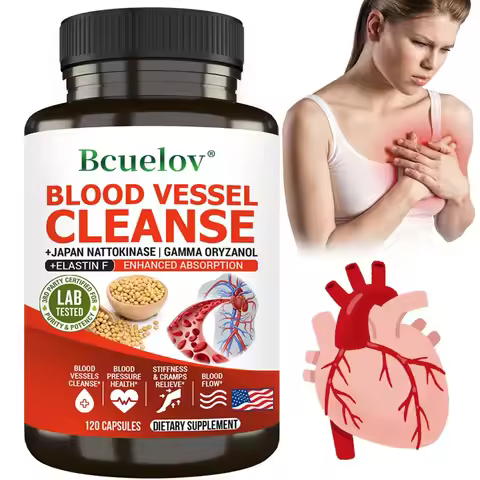 Nattokinase Capsules - Supports Heart and Circulatory Health, Helps Maintain Daily Health Vegan and 