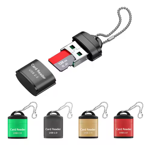 For USB Micro SD/TF Card Reader USB 2.0 Mini Mobile Phone Memory Card Reader High Speed USB Adapter 