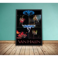 💥READY STOCK💥Van Halen Eddie Van Halen Live Concert Rock & Roll Iconic Wall Decor Music Legendary Cl