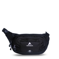 Tas Selempang Eiger Wall Run Waist Bag 2L Black 4105 sling bag tas pria cross bag tas pinggang shou