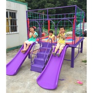 Special Price Kindergarten Trampoline Children's Trampoline Jumping Bed Amusement Facility Combo Sli
