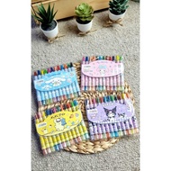 (TOS) Sanrio Crayon Stick Twist contains 12 Colors Twist Pencil Pastel Crayon Set Children's Colorin