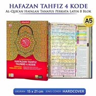 CODE T98S AlQuran Hafazan LATIN Words A5 Translation of Tajwid Color Alqosbah