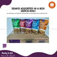 Seakid Crispy Dilis & Pusit Assorted in a Box (36pcs)