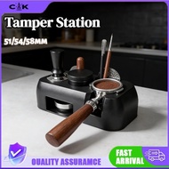 51/54/58mm Universal Tamper Station 51mm 54mm 58mm Tamping Holder Multifunction Coffee Tools