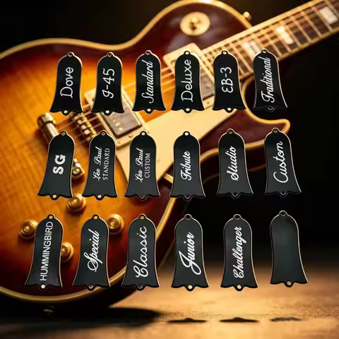 2-ply Truss Rod Cover with Silver Paint Number and Stainless Screws for Gibson LP Les Paul/SG/ES Ele