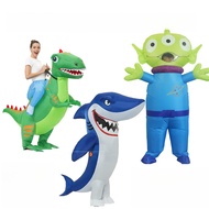 Dinosaur Inflatable Costume Alien Shark Costume Halloween Funny Costume Party Decoration Easter