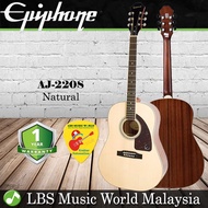 Epiphone AJ-220S Solid Top Acoustic Guitar Sitka Spruce Natural (AJ200S AJ200)