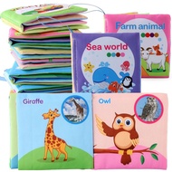 ( Bundle of 9 ) Soft Cloth Books Infant Early Newborn Baby Activity Books Kids Books Toddler Books