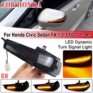 🔥【in stock】Led Dynamic Turn Signal Rearview Mirror Indicator Light Turn Signal Suitable for Honda Ci