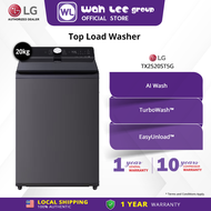 LG 20KG Top Load Washing Machine TX2520ST5G - Inverter Direct Drive AI DD Intelligent Fabric Care Tu
