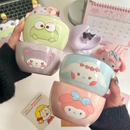 Cute Cute Cute Cute Q Baby Ceramic Bowl Influencer 2024 Household Dormitory Student Yogurt Rice Bowl