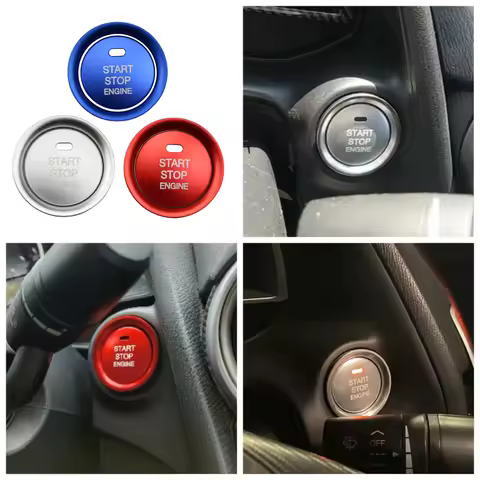 Car Interior Decoration Engine Start Stop Ignition Key Ring Cover for Mazda 3 BN 6 GJ1 GL CX4 CX5 CX