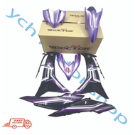 YAMAHA LC135 FI LC 135 FI 135LC FI V8 DOCTOR PURPLE UNGU COVER SET STICKER TANAM STRIPE SIAP TAMPAL 
