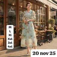 BANGKOK CHIFFON DRESS ONE ONE LONG DRESS