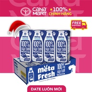Thùng sữa tươi Nutricare Meta Fresh Có Đường sữa non tăng cường miễn dịch (180mlx48 hộp)