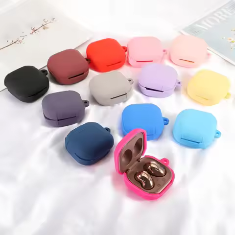 2023 New For Samsung Galaxy Buds 2Pro Buds 2 Soft Silicone Case For Buds Pro buds Live solid color C