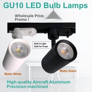 GU10 LED Lamp With A Base White Black GU10 Bulb Lamp Track Lamp Holder Aerospace Aluminum