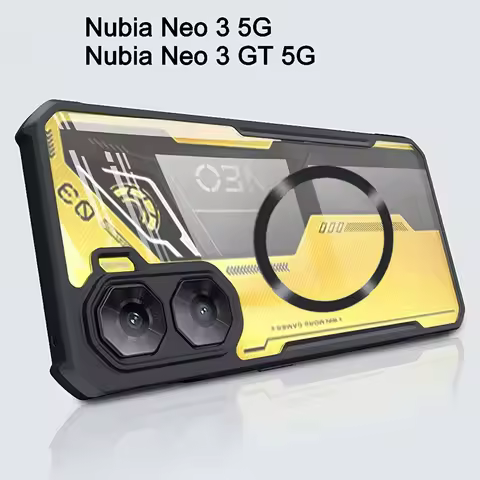 Phone Case For ZTE Nubia Neo 3 5G Clear Shockproof Phone Cover Soft Frame Magnetic For Nubia Neo 3 G