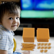 [TENOL] Kids Math Beads Materials Decimal System Bank Game Counting Toy Teaching Aids for Kids
