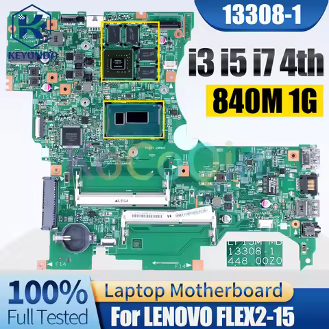 For LENOVO FLEX2-15 Notebook Mainboard 13308-1 i3 i5 i7 4th Gen 840M 1G 8S5B20G394711ZZ 11S5B20G3938