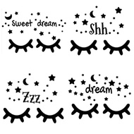 SWEET DREAM/DREAM ROOM WALL STICKER BIG SSSH/ CUSTOM NAME/ PREMIUM THICK MATERIAL