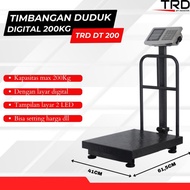 Timbangan Digital Multifungsi TRD DT 200/300 kg - Monitor LED & Baterai Rechargeable dengan Desain L