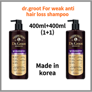 dr.groot For weak hair anti hair loss shampoo (1+1)400ml+400ml 2set korea Anti-dandruff Care Rich in Biotin Propolis of 17 amino acids Scalp Care Moisturizing care for dry scalp