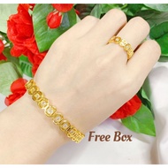 LY lucky sharm money catcher bangel fashion jewelry bangkok gold plated bangel for women
