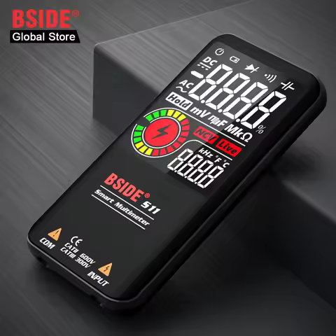 BSIDE S10 / S11 Digital Smart Multimeter Color LCD Display 9999 Digital DC AC Voltage Capacitor Ohm 