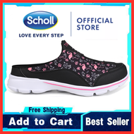รองเท้าสนีกเกอร์ Scholl สำหรับผู้หญิงรองเท้าผ้าแคนวาสสำหรับผู้หญิง Scholl Scholl รองเท้าแตะโลฟเฟอร์ Scholl Kasut Scholl ครึ่งไซส์ใหญ่รองเท้าแตะฤดูร้อนส้นแบนรองเท้าเล่นกีฬาลำลองของผู้หญิง