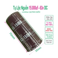 Power filter capacitor 15000uf-63v Brown used in audio equipment and welding machines - linhKien HD