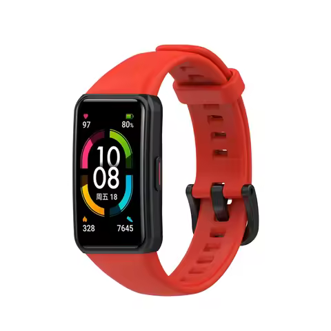 Silicone strap Compatible with Huawei Band 6/Honor Band 6 Original replacement smart bracelet wristb