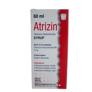 Atrizin Syrup 60ml Cetirizine HCl 1mg/ml [alternative to Adezio]