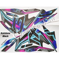 Y16 Y16ZR EXCITER 155 THAI EX (64) REFLECTIVE / PANTULAN CAHAYA Body Cover Stripe Sticker - Rainbow 