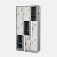 ตู้ล็อคเกอร์ 9 ช่อง เหล็กหนา 0.6 มม.(มอก.) ไอคอนิค PLK-