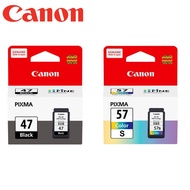 Canon Pg-47 &amp; CL-57S [SMALL] Combo Genuine Ink Cartridge For E400/460/477/480/470/270/3170/410