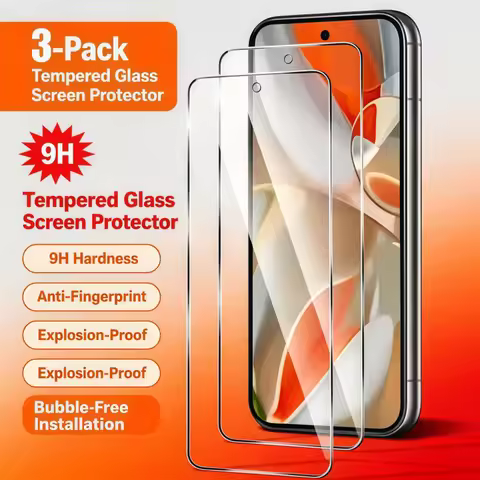 3PCS Tempered Glass Screen Protector for Google Pixel 8A 9A 7 7A 6 6A 9H 9 8 Pro Protective Screen P