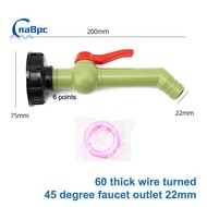CnaBpc IBC Tank Adapter S60*6 to 1/2" 3/4" 1" Water Tank Connectors